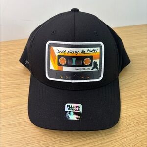 Fluffy Official Black Cap with Retro Cassette Patch NEW!